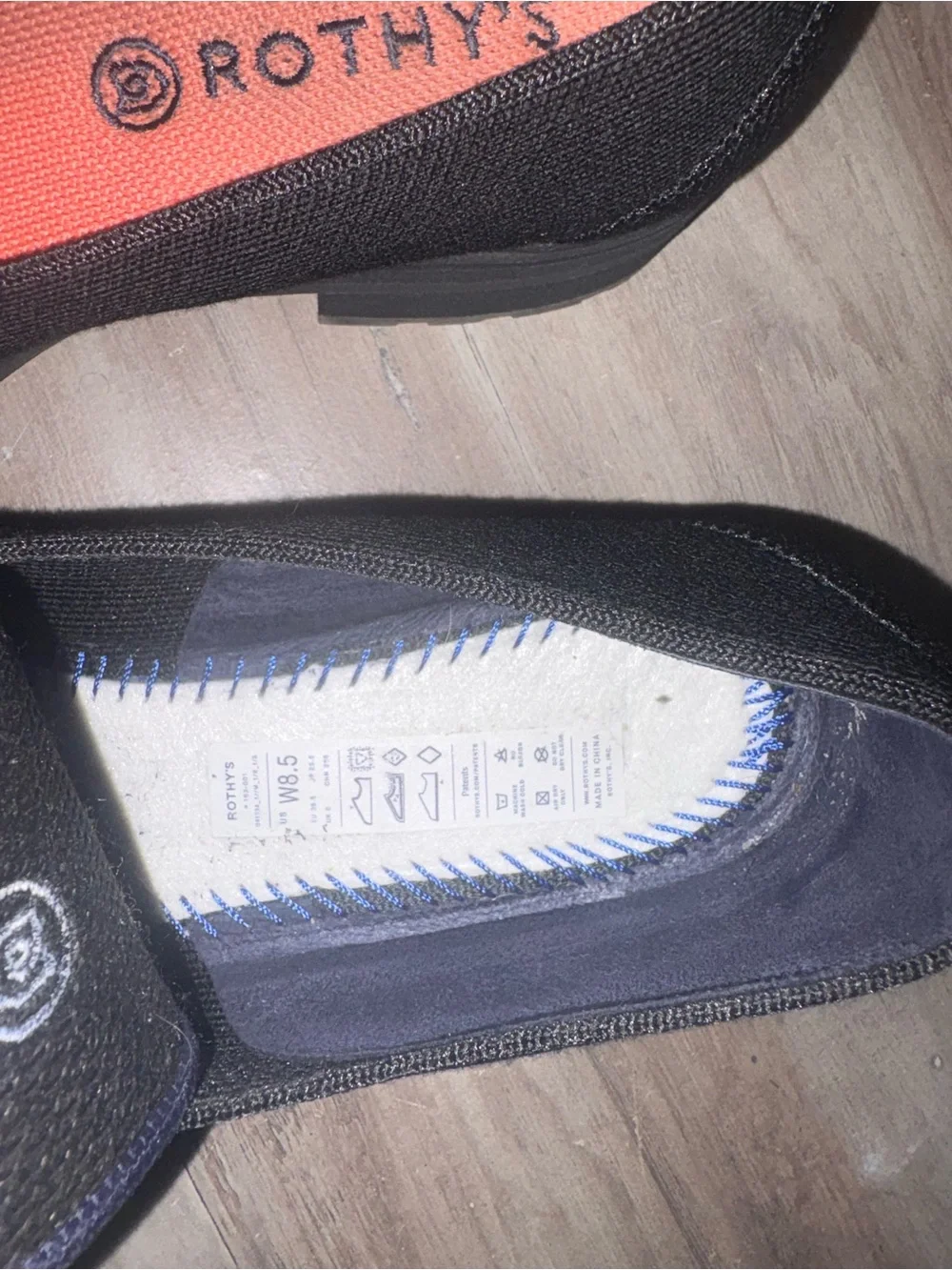 Rothy’s The Lug Loafer EUC Onyx Black